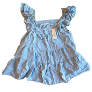 francescas mi ami Womens Blue Babydoll top Size Medium New With Tags